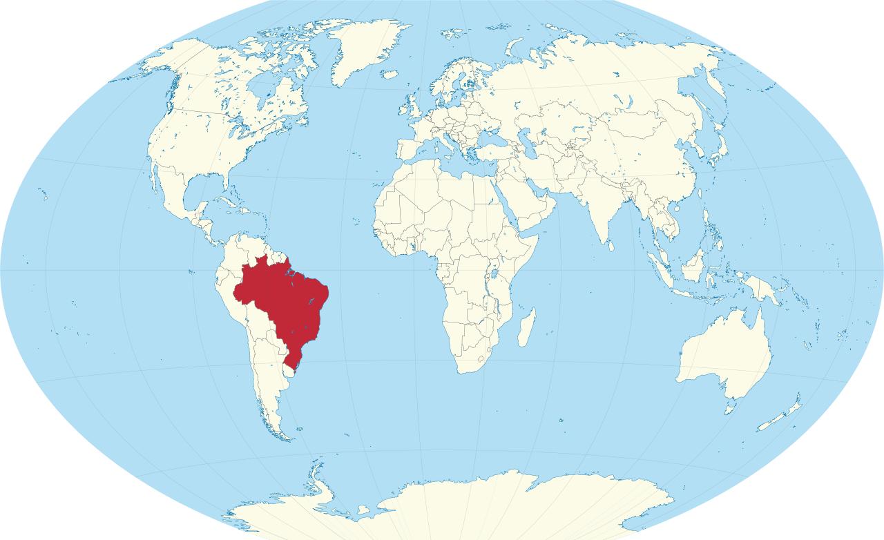 ブラジルの世界地図 ブラジルの地図 南米 ア