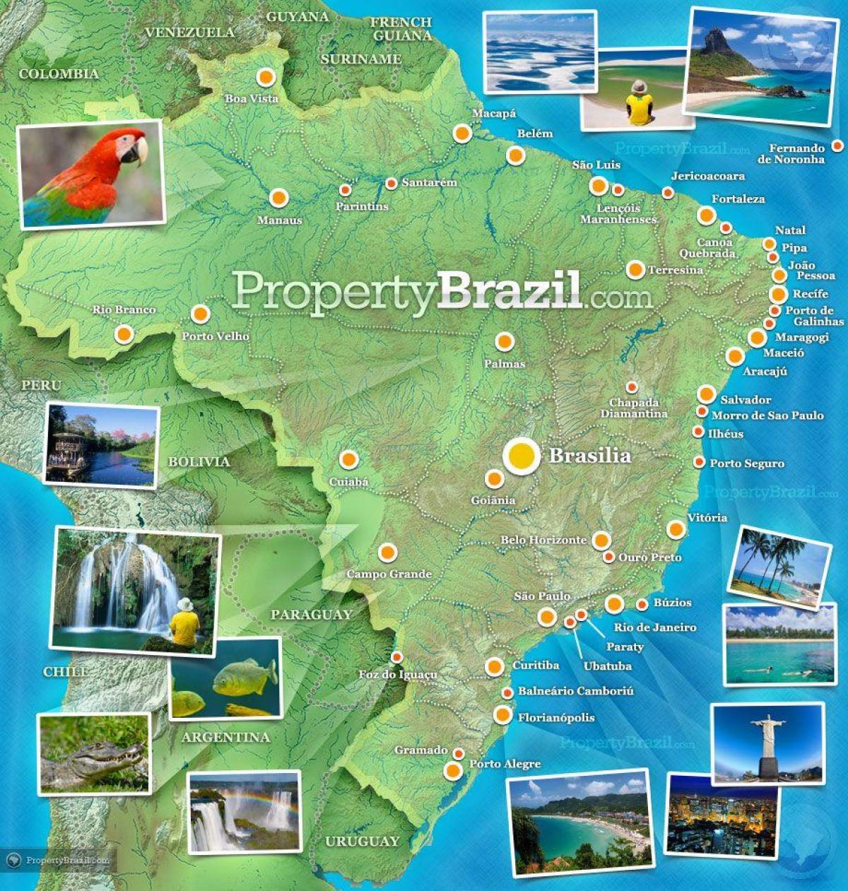 ブラジルの観光マップ 観光マップブラジル 南米 ア