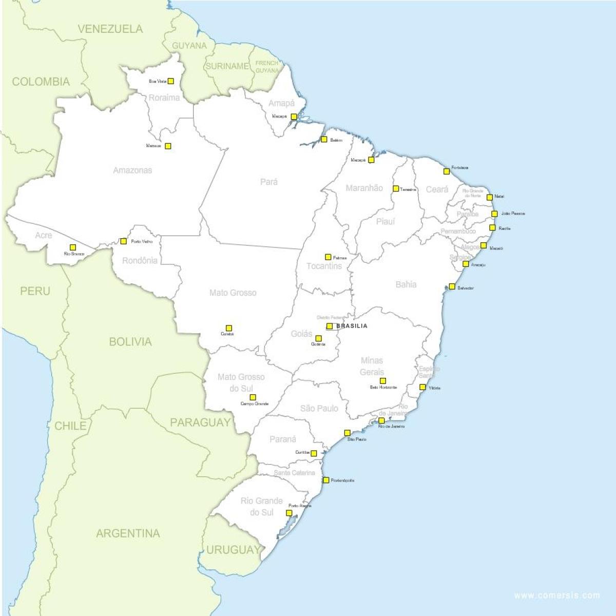 地図のブラジルの国 地図ブラジル国 南米 ア