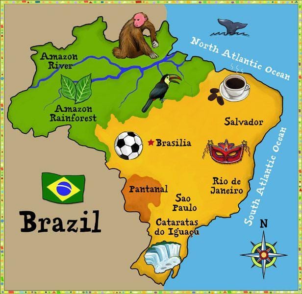 地図のブラジルキッズ