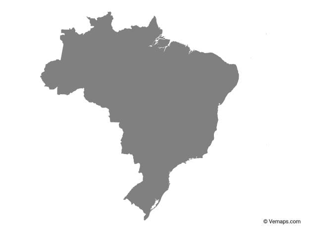 ブラジルのベクトルの地図