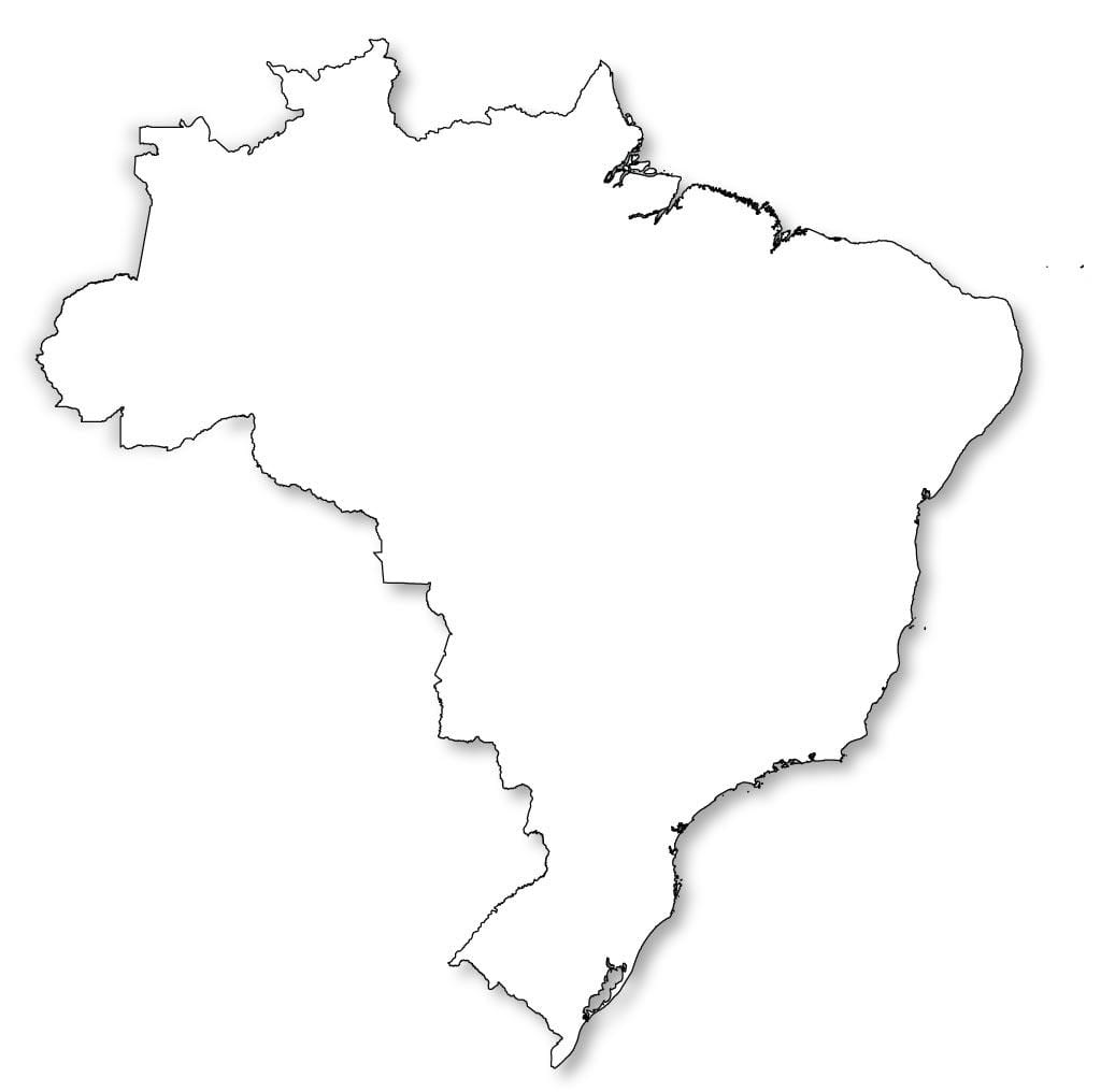 地図のブラジルの概要