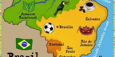 地図のブラジルキッズ