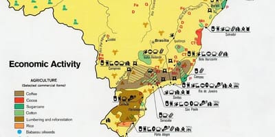 経済地図のブラジル